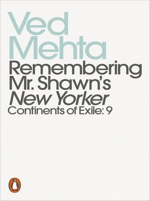 cover image of Remembering Mr. Shawn's New Yorker